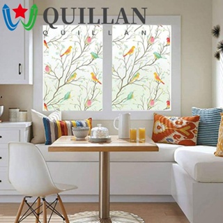 Quillan สติกเกอร์ฟิล์มติดหน้าต่าง เพื่อความเป็นส่วนตัว สําหรับบ้าน สํานักงาน