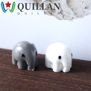 Quillan โมเดลรูปปั้นช้าง ขนาดเล็ก สําหรับตกแต่งบ้านตุ๊กตา สวน DIY