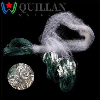 Quillan ตาข่ายไฟเบอร์เคมี แบบพกพา ทนทาน สําหรับตกปลากลางแจ้ง