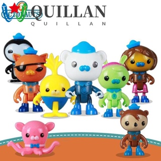 Quillan ฟิกเกอร์แอกชัน รูป Peso Shellington Barnacles Dashi Ocean Adventure Team สําหรับเด็ก 8 ชิ้น ต่อล็อต