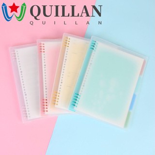 Quillan ปกสมุดโน้ตบุ๊ก แบบใส ขนาด A4 A5 B5 สีแคนดี้