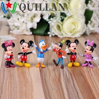 Quillan โมเดลฟิกเกอร์ รูปการ์ตูนมิกกี้เมาส์ 6 ชิ้น ต่อชุด