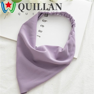 Quillan ผ้าพันคอ ผ้าโพกหัว ทรงสามเหลี่ยม สีแคนดี้ สไตล์วินเทจ สําหรับผู้หญิง