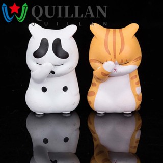 Quillan ฟิกเกอร์ PVC รูปการ์ตูนแมวจิ๋ว สําหรับตกแต่งบ้าน