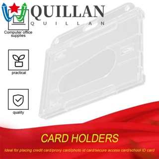 Quillan ซองใส่บัตร แนวนอน น้ําหนักเบา พลาสติกใส ป้ายผ่าน เคสใส