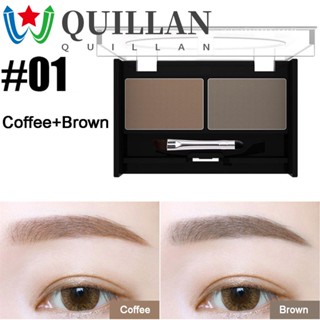 Quillan พาเลตต์เขียนคิ้ว เนื้อฝุ่น กันน้ํา DIY สําหรับเด็กผู้หญิง