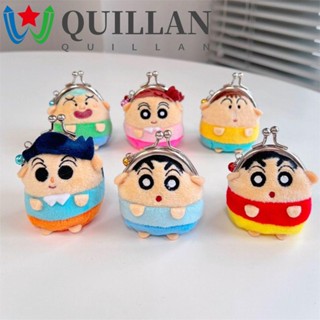 Quillan กระเป๋าใส่เหรียญ หูฟัง ลายการ์ตูนชินจังน่ารัก สําหรับเด็กนักเรียน