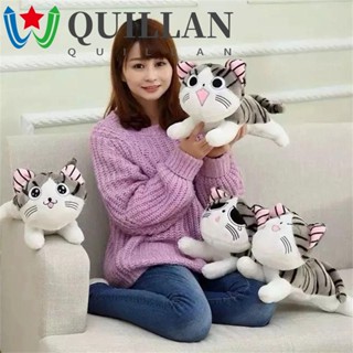 Quillan หมอนตุ๊กตานุ่ม รูปการ์ตูนแมวชีส ขนาด 20 ซม. 30 ซม.