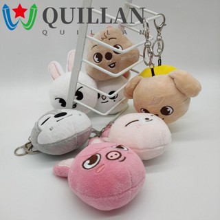 Quillan พวงกุญแจ จี้ตุ๊กตายัดไส้ รูปการ์ตูนสัตว์จรจัดน่ารัก เหมาะกับของขวัญ สําหรับห้อยกระเป๋า