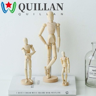 Quillan โมเดลฟิกเกอร์ไม้ รูปศิลปินวาดภาพ เครื่องประดับ สําหรับตกแต่งบ้าน