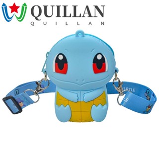 Quillan กระเป๋าใส่เหรียญ ซิลิโคน ลายโปเกม่อน สําหรับเด็ก