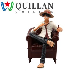 Quillan Monkey D Luffy ตกแต่งบ้าน พร้อมโซฟา สําหรับรถยนต์ PVC ฟิกเกอร์ ของเล่น