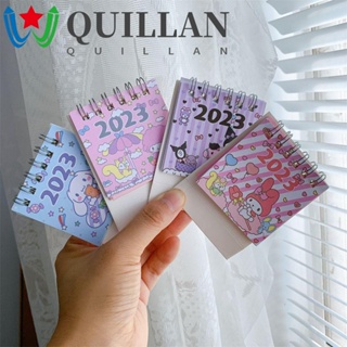 Quillan ปฏิทินตั้งโต๊ะ ลาย My Melody Kulomi 2023 เรียบง่าย สําหรับจัดระเบียบ