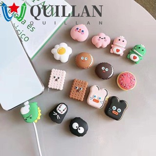 Quillan ตัวถนอมสายชาร์จ USB ลายการ์ตูนน่ารัก