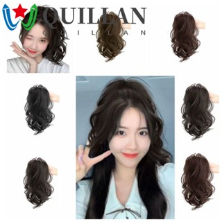 Quillan หางม้าสังเคราะห์ หางม้าสั้น หยักศก สไตล์เกาหลี ปาร์ตี้