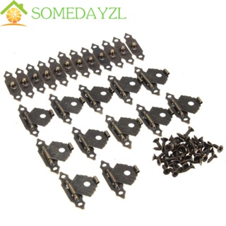 Somedayzl Hasp Mini กล่องไม้ใส่เครื่องประดับ กล่องของขวัญ หัวเข็มขัดตกแต่ง 12 ชิ้น