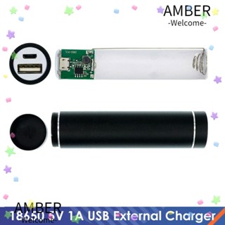 Amber พาวเวอร์แบงก์ ชาร์จ USB 18650 2 ชิ้น