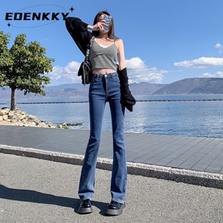 EOENKKY  กางเกงขายาว กางเกงยีสน์ผู้หญิง ทรงหลวม ๆ ตรง Retro Hip Hop Pants 2023 NEW Style  Beautiful ทันสมัย ทันสมัย Trendy A97L3QL 36Z230909