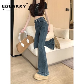 EOENKKY  กางเกงขายาว กางเกงยีสน์ผู้หญิง ทรงหลวม ๆ ตรง Retro Hip Hop Pants 2023 NEW Style  Beautiful ทันสมัย สบาย คุณภาพสูง A27L0FV 36Z230909