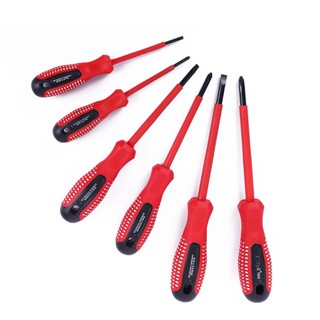 SKY TOOLS ไขควงแบน  ไขควงกลางไฟ 5นิ้ว CR-V