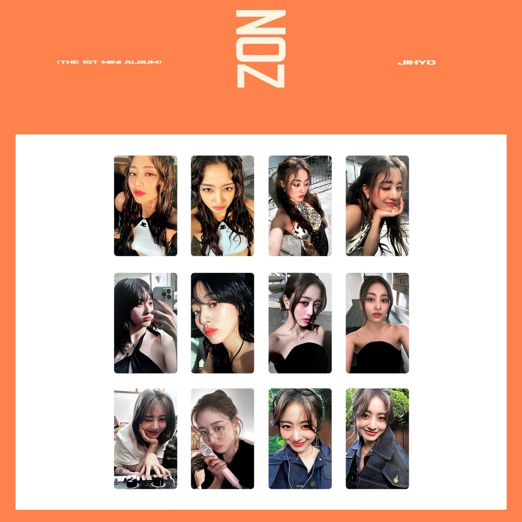 4 ชิ้น/เซ็ต JIHYO สองครั้ง 1st Mini Solo อัลบั้ม Photocards ZONE Killin Me Good Lomo การ์ดสองครั้ง K