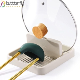 Buttterfly ที่วางช้อน พลาสติก 7.3 นิ้ว สีขาว แฟชั่น สําหรับห้องครัว