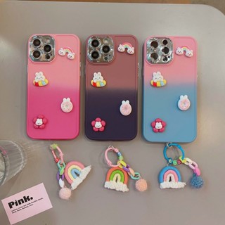 3D cute doll With pendant เคสไอโฟน14promax แบบสี่เหลี่ยม เคสซิลิโคน iPhone11  colour for iPhone11 13 7plus Silicone cases camera protect girl case iPhone 13 12 11 14 Pro max xsmax xr xs 7 8 plus cover iPhone13promax i14pm cases