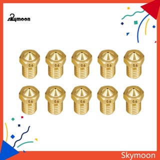 Skym* อะไหล่หัวฉีดทองเหลือง M6 สําหรับเครื่องพิมพ์ 3D 175 30 มม. V5 V6 Hotend Extruder 10 ชิ้น