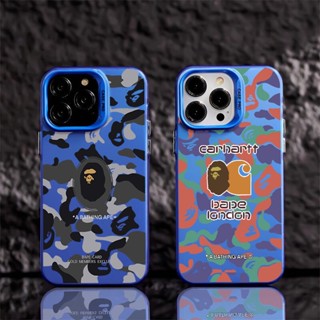 เคสโทรศัพท์มือถือแบบแข็ง ผิวด้าน กันกระแทก ลายกราฟฟิตี้ bape หรูหรา สําหรับ iPhone 15 Pro Max 15Plus