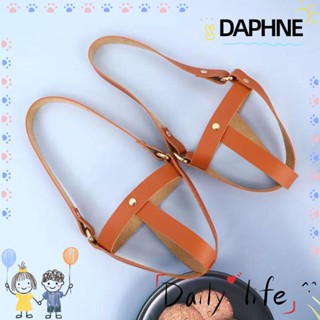 Daphne ที่วางแก้วกาแฟ หนัง PU สีน้ําตาล พร้อมที่จับ แบบพกพา สําหรับเดินทาง ใช้ในบ้าน นอกบ้าน