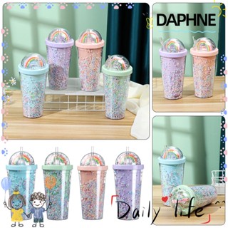 Daphne แก้วน้ําพลาสติก ปลอด BPA สีรุ้ง สร้างสรรค์ 550 มล.