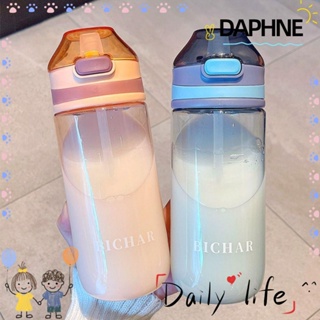 Daphne ขวดน้ํา แบบพกพา พร้อมหลอดดูด สําหรับเด็ก