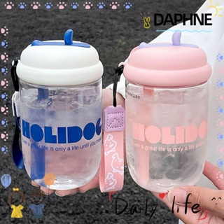 Daphne ขวดน้ําดื่ม มีหลอดดูด ขนาด 450 มล. สําหรับกลางแจ้ง