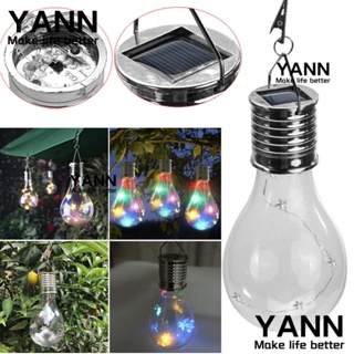 Yann1 หลอดไฟ LED พลังงานแสงอาทิตย์ กันน้ํา หมุนได้ สําหรับแขวนตกแต่งสวน