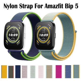 สายนาฬิกาข้อมือไนล่อน ปรับได้ สําหรับ Amazfit Bip 5 Bip5 Band