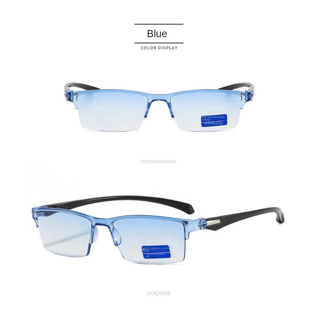 แว่นตาอ่านหนังสืออัจฉริยะ ปรับองศาอัตโนมัติ HD ป้องกันแสงสีฟ้า โฟกัสหลายระดับ สําหรับผู้สูงอายุ