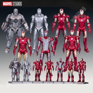 ฟิกเกอร์ Marvel ZD Iron Man MK1-7 Mark Lighting Mecha warehouse ของเล่นสําหรับเด็ก