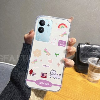 ใหม่ เคสโทรศัพท์มือถือ ซิลิโคนนิ่ม ใส กันกระแทก ลายการ์ตูนกระต่าย Suger แฟชั่น สําหรับ VIVO V29 5G 2023 V29