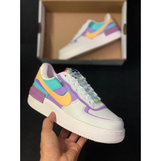 🔥ลดสุด50% รองเท้าผ้าใบ   Force 1 AF1 Pastel Colors Shoes Sneaker รองเท้าผ้าใบผู้หญิง รองเท้าแฟชั่นผู้หญิง