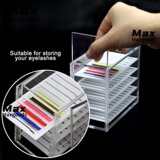 Maxg กล่องเก็บเครื่องสําอาง ขนตาปลอม 5 ชั้น แบบอะคริลิค