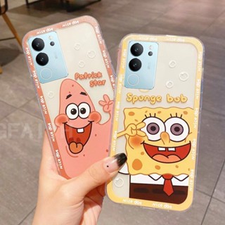 ใหม่ เคสโทรศัพท์มือถือ ซิลิโคนนิ่ม ใส กันกระแทก ลายการ์ตูน SpongeBob และ Pai Daxing น่ารัก สําหรับ VIVO V29 5G 2023 V29