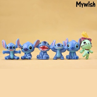 【MH】โมเดลฟิกเกอร์การ์ตูน Stitch น่ารัก สําหรับตกแต่งบ้าน 12 ชิ้น