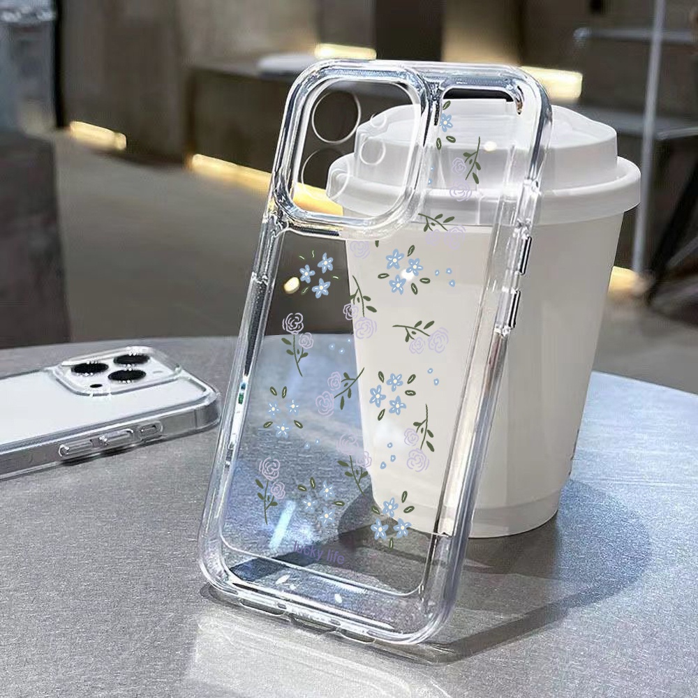 เคสโทรศัพท์มือถือแบบนิ่ม TPU for iPhone 16 11 12 13 14 15 Pro Max 14 7 8 Plus SE X XR XS Max Clear กันกระแทก Space Case