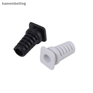 Kamembelling ปลอกยางเชื่อมต่อสายเคเบิล ยาว 5.0 มม. สีดํา สีขาว สําหรับชาร์จโทรศัพท์มือถือ 10 ชิ้น