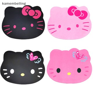 Kamembelling Kawaii Sanrio แผ่นรองเมาส์ กันลื่น ลายการ์ตูนคิตตี้น่ารัก สําหรับเล่นเกม คอมพิวเตอร์ โต๊ะทํางาน EN