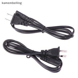 Kamembelling สายเคเบิลต่อขยาย US IEC C7 2pin AC แบบเปลี่ยน สําหรับ TV PC Monitor PS4 Wall Power Cord EN