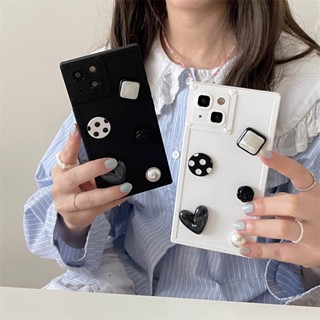 ใหม่ เคสโทรศัพท์มือถือ ลายจุด หัวใจ สีดํา สําหรับ iP Phone 14 11 12 13 ProMax 5G