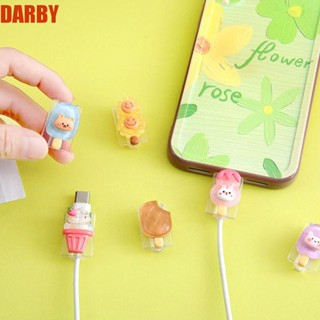 Darby ตัวถนอมสายชาร์จโทรศัพท์มือถือ แบบนิ่ม กันสายขาด แบบพกพา