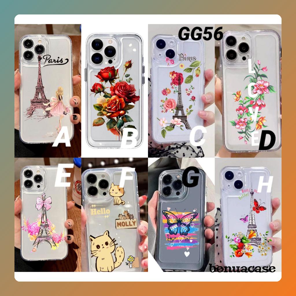 ปลอก Soft GG56 paris สําหรับ Vivo T1 V20 V20se V23 V23e V25 V25e Pro V27 V27e Y02 Y1s Y12 Y15 Y16 Y1