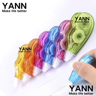 Yann1 เทปลบคําผิด สีพื้น สีขาว ทนทาน สําหรับสํานักงาน